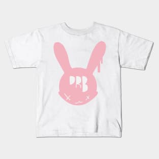 Pink Distressed Bunny Icon Kids T-Shirt